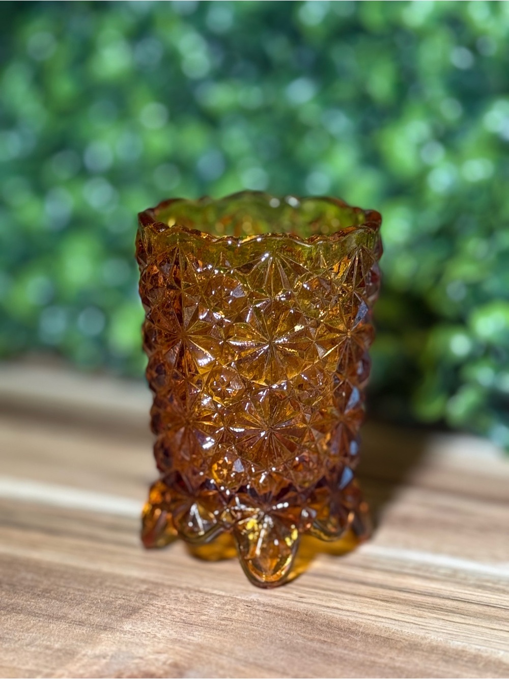 VTG Fenton Daisy and Button Toothpick Holder